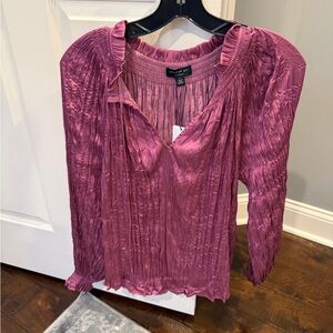 NWT Current Air Crinkle Blouse